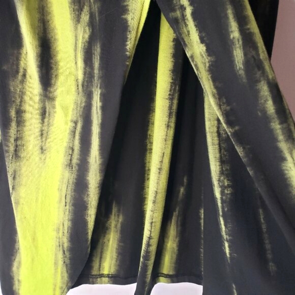 Kate Hewko Black and Neon Lime Long Green Skirt - Picture 7 of 11